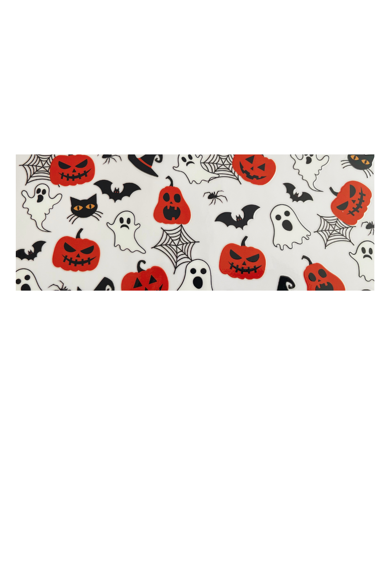 Halloween Customised 350g Vegan Pre-mix Sweets in Glass Cup with Bamboo Lid, Glass Straw & Choice of Wrap