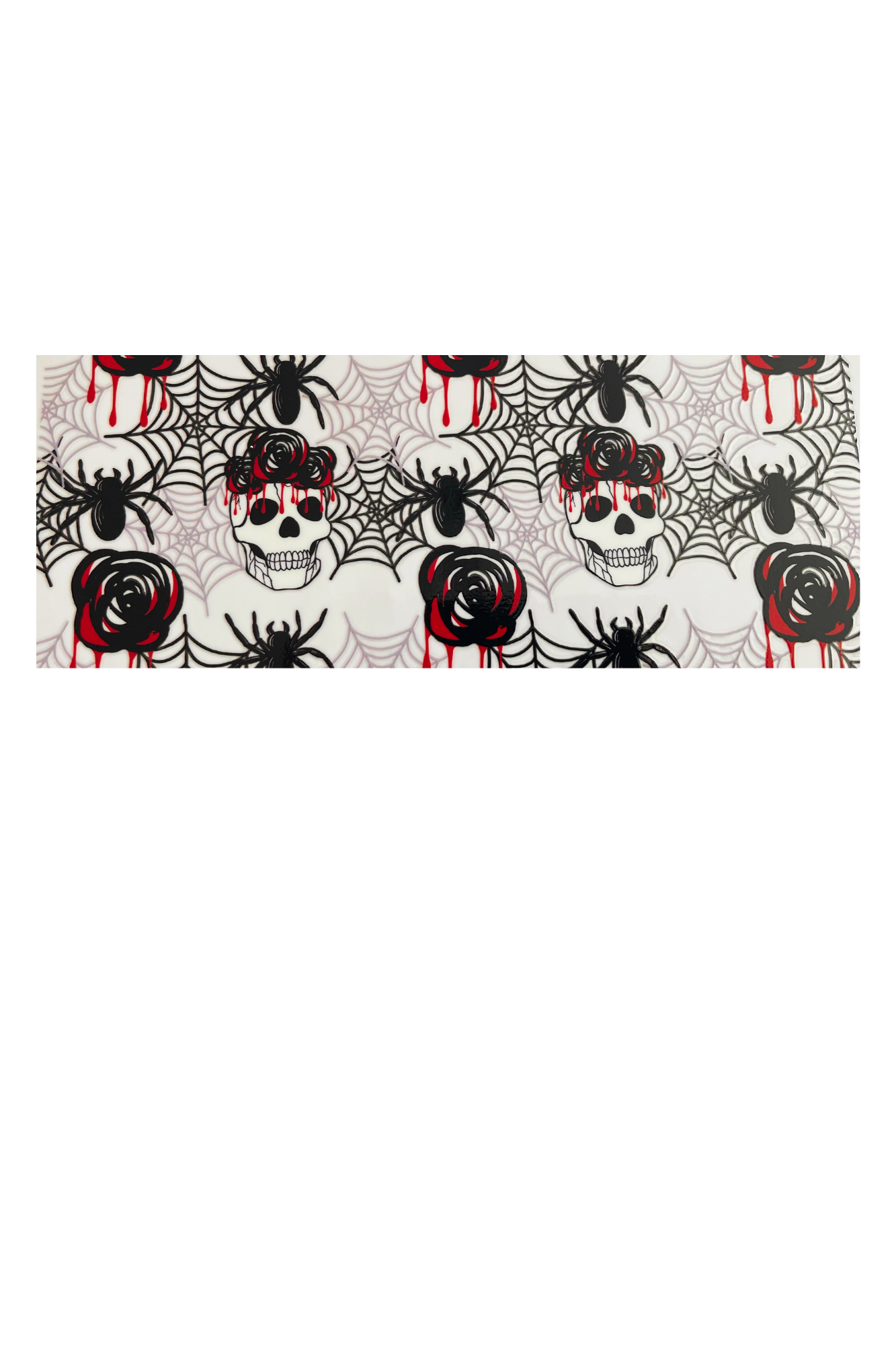 Halloween Customised 350g Vegan Pre-mix Sweets in Glass Cup with Bamboo Lid, Glass Straw & Choice of Wrap
