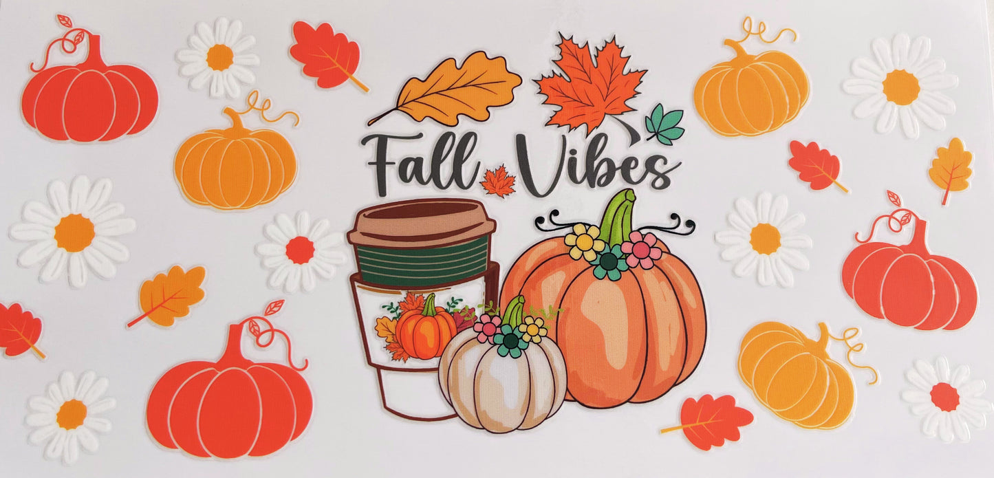 Autumn/Fall Customised 350g Vegan Pre-mix Sweets in Glass Cup with Bamboo Lid, Glass Straw & Choice of Wrap